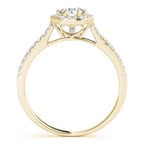 Hexagon  Halo with Diamonds Complete Includes Center Stone 1.00 Ct. $1699.00