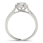 Hexagon  Halo with Diamonds Complete Includes Center Stone 1.00 Ct. $1699.00
