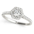 Hexagon  Halo with Diamonds Complete Includes Center Stone 1.00 Ct. $1699.00