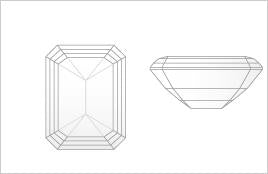 0.67 - Carat EMERALD Cut Diamond