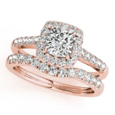Cushion Cut Halo-2.00 Carat Center E-F Color and VS1 clarity (Diamond & Setting)  $1699.00