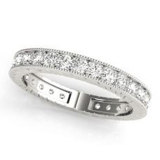 Antique Channel Set Eternity Ring 1/2 carat Total Weight $1399.00