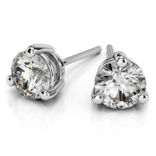  Martini Earrings Lab Diamonds .75 ct.Total Weight