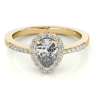 Classic Pear Halo $1549.00