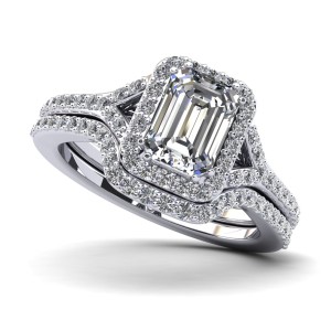 Emerald Cut Halo $1199.00